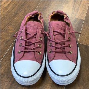 Mauve Pink Maroon Converse Sneaker Tennis Shoes